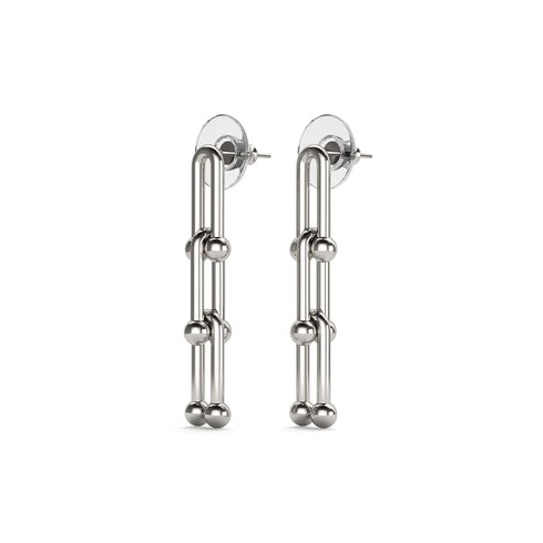 Le Junon | Boucles d'oreilles chaîne pastille